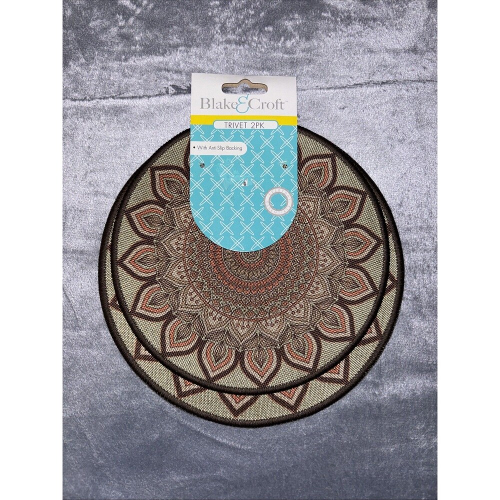 Blake & Croft 2 Pack Of Trivets With Anti-Slip Backing